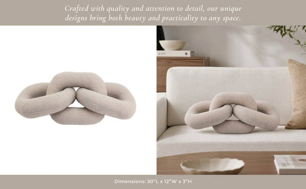 Ivory Cotton Polyester Plush Links, 30in