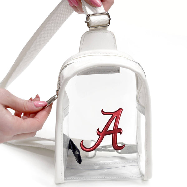 NCAA Alabama Crimson Tide Clear 3D Mini Sling