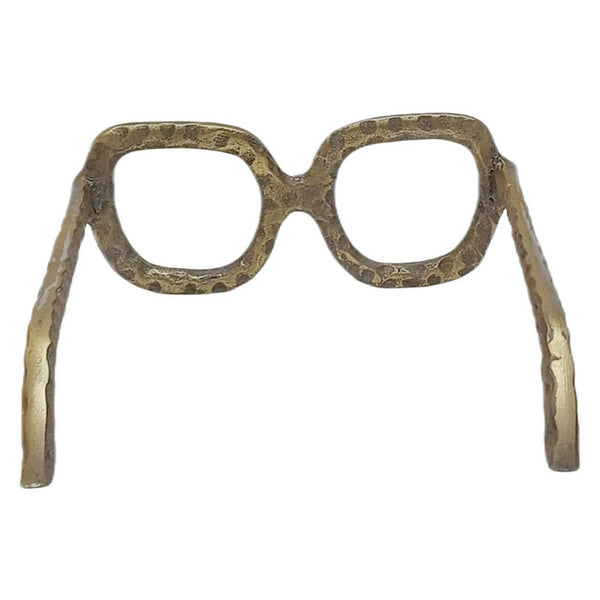Gold Metal Aluminum Modern Glasses, 8in