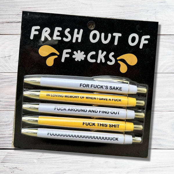 Fresh out of F?!cks Pen Set