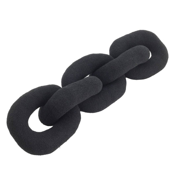 Black Cotton Polyester Plush Links, 48in