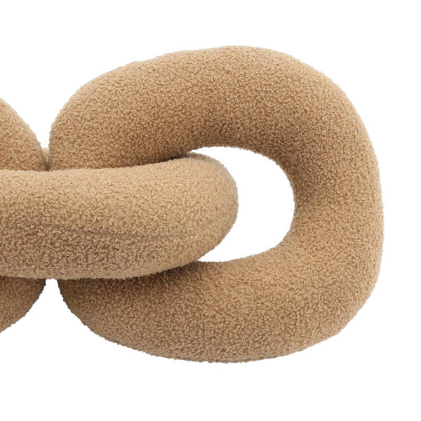 Brown Cotton Polyester Plush Links, 48in