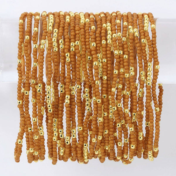 Solid Color 2mm Seed Bead Bracelets