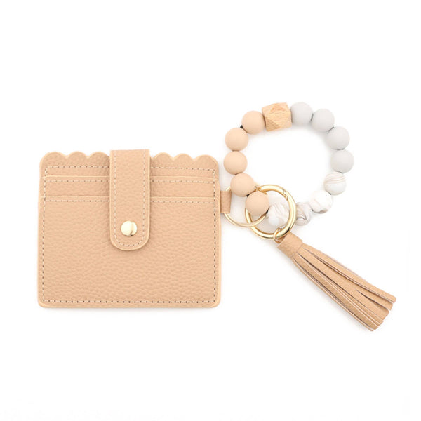 Beaded Bracelet Card Holder with Tassel Set - 12pc
