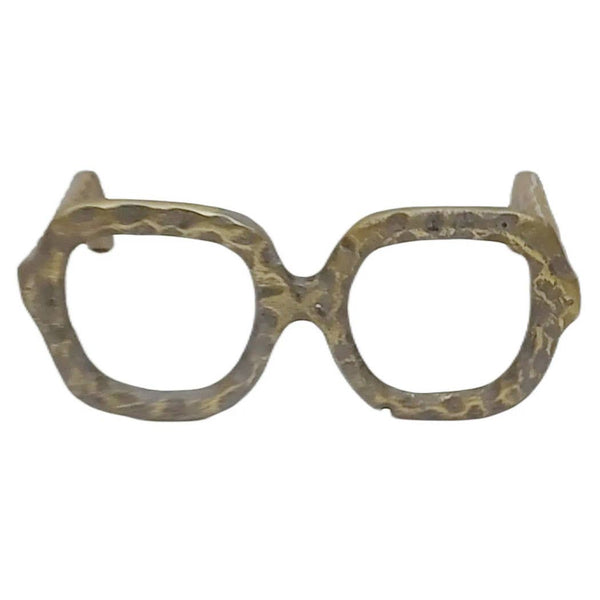 Gold Metal Aluminum Modern Glasses, 8in