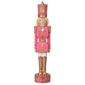 37 Inch Female Christmas Nutcracker Pink/Gold