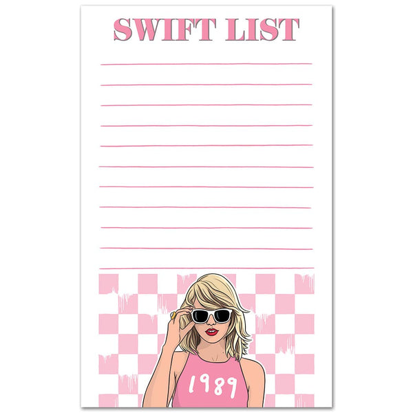 Notepad: Pop Star List Stationery