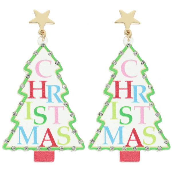 Christmas Tree Post Earrings