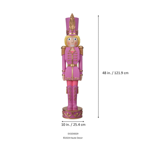 48 Inch Female Nutcracker Purple Christmas