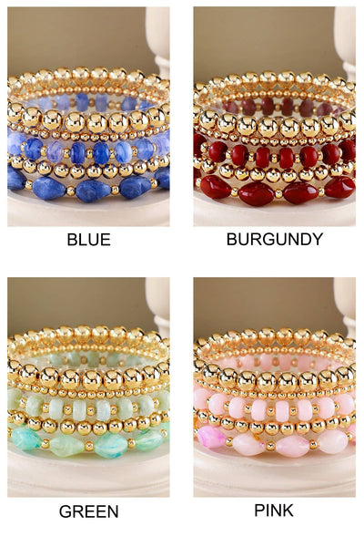 5-1 Stretch Beaded Bracelet set