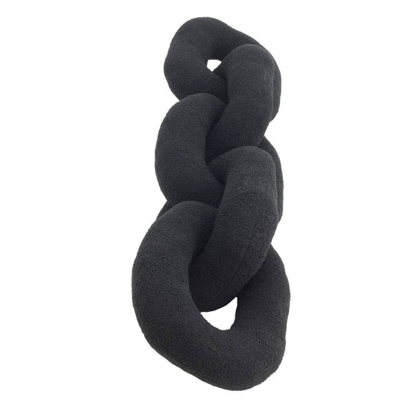 Black Cotton Polyester Plush Links, 48in