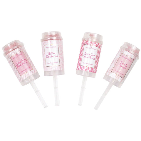 Pretty In Pink Bath Confetti Poppers   Citrus Mango Scented