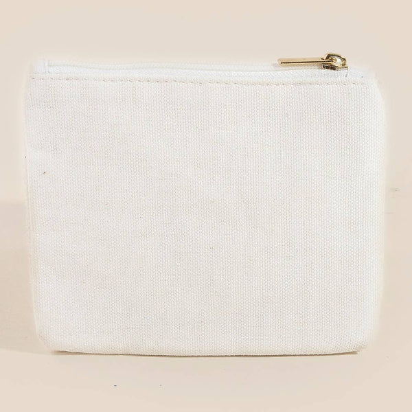 Seed Beaded Dog Mom Coin Purse
