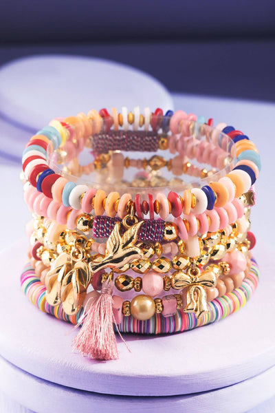 7 Layered Stacked Bracelet Set