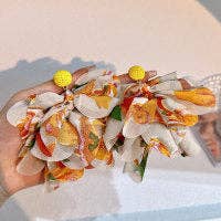 Boho Handmade Fabric Tassel Earrings for Women