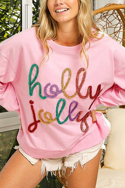 Holly Jolly Christmas Pullover Sweatshirt