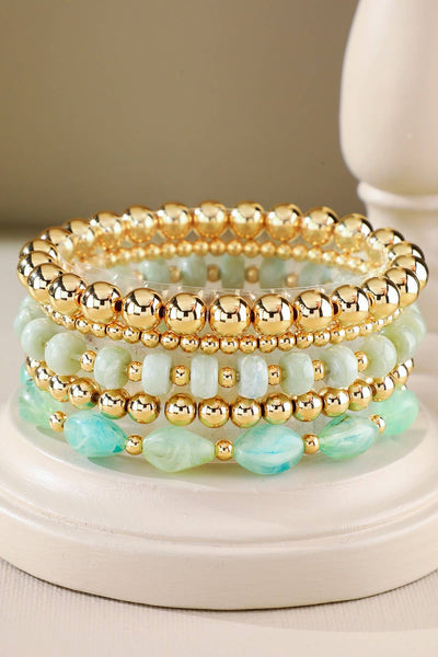 5-1 Stretch Beaded Bracelet set