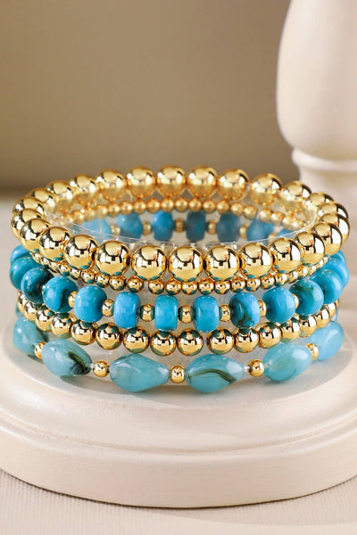 5-1 Stretch Beaded Bracelet set
