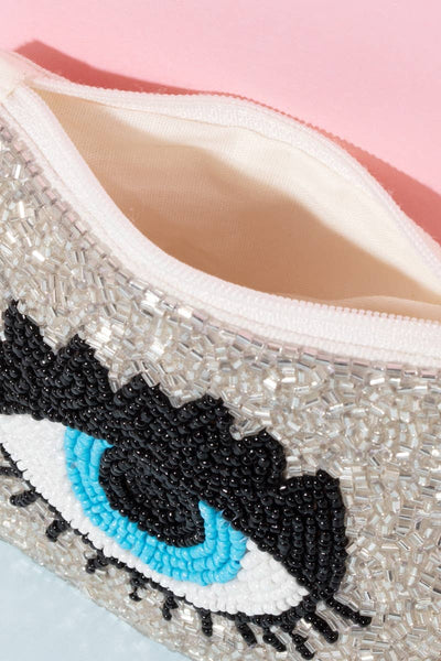 Beaded Eye Coin Purse