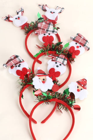 Christmas Characters Tinsel Party Headband