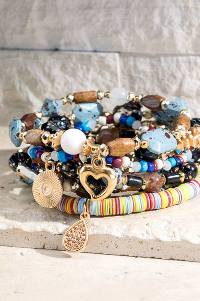 Layered Mixed Beads Bracelet