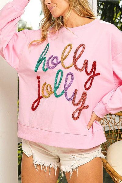 Holly Jolly Christmas Pullover Sweatshirt