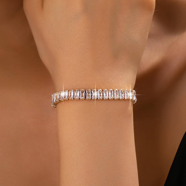 Baguette Crystal Tennis Bracelet | 80B1658