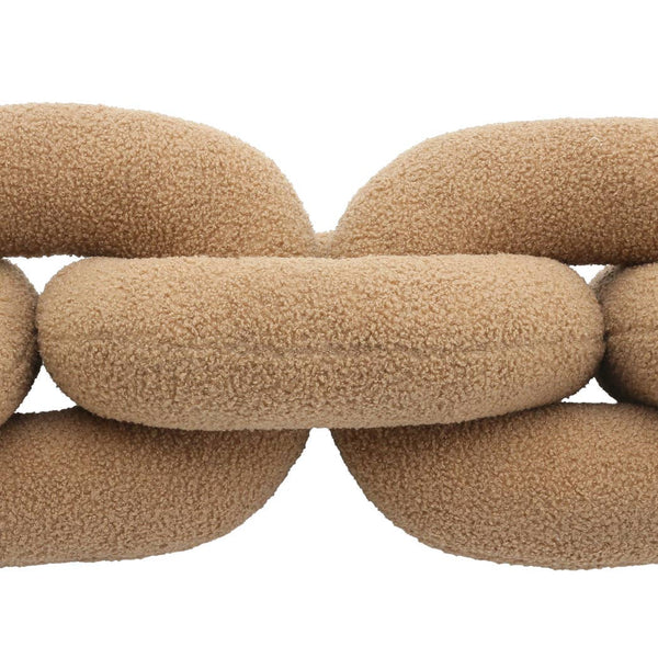 Brown Cotton Polyester Plush Links, 48in