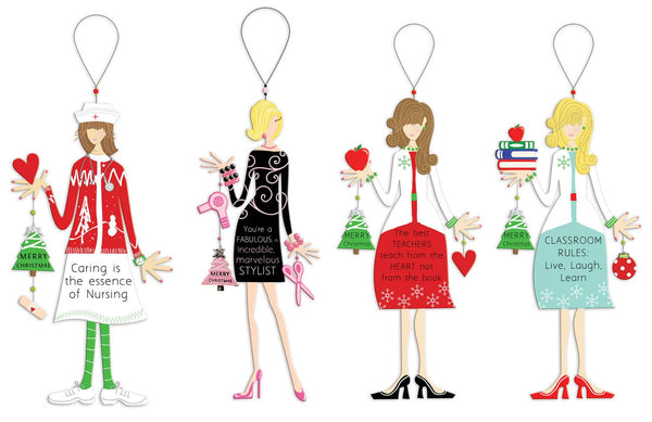 Holiday Diva Nurse, Stylist, Teacher Ornament