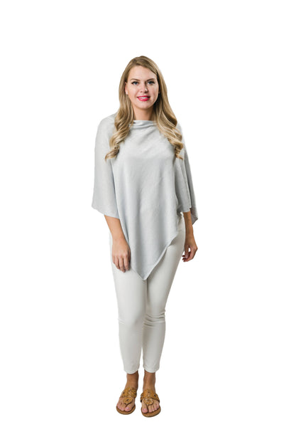Elsa Metallic Light Weight Poncho - Chic Sparkle -