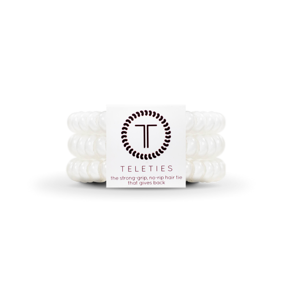 Spiral Hair Coils | Small | Coconut White Hair Ties