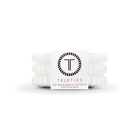 Spiral Hair Coils | Small | Coconut White Hair Ties