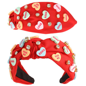 Valentines Day Conversation Hearts Candy Headband