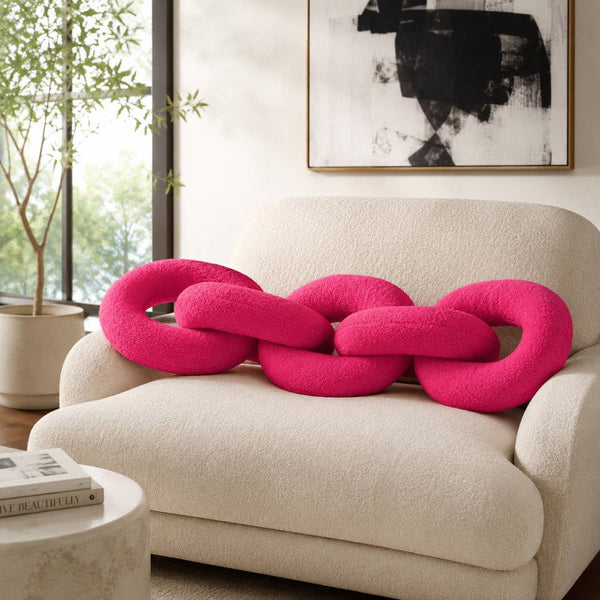 Pink Cotton Polyresin Plush Links, 48in.