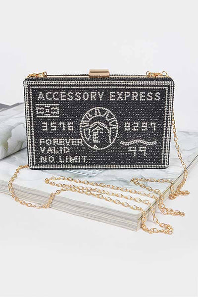 Rhinestone Fashion Express Clutch