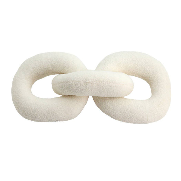 White Cotton Polyester Plush Links, 30in