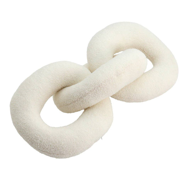 White Cotton Polyester Plush Links, 30in