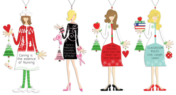 Holiday Diva Nurse, Stylist, Teacher Ornament