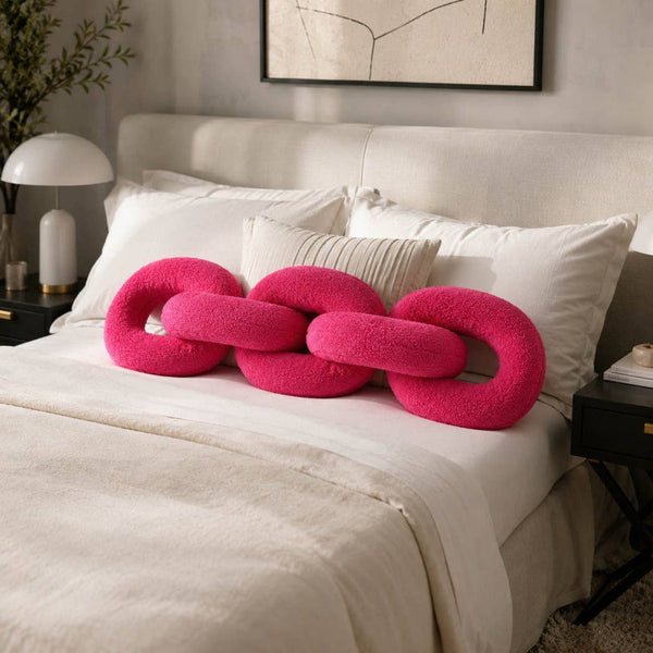 Pink Cotton Polyresin Plush Links, 48in.