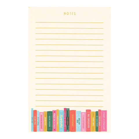 Affirmations Bookshelf 4x6 Notepad
