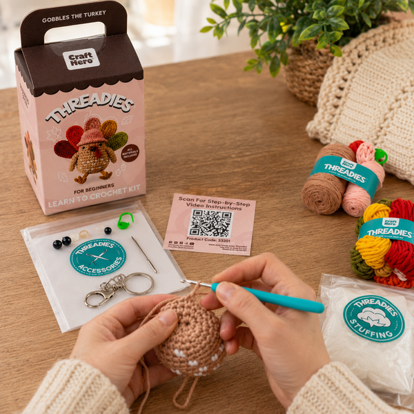 Thanksgiving Crochet Kit for Beginners | Gobbles | DIY