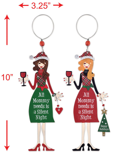 Wine Moms Ornament
