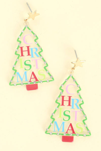Christmas Tree Post Earrings