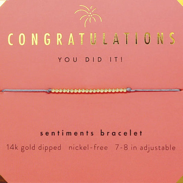 Congratulations Bracelet