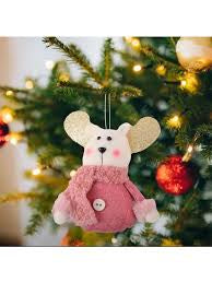 Mini Plush Ornament For Holiday | Christmas Tree Decor