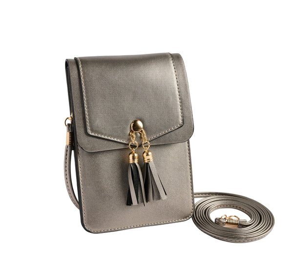 Crossbody Cell Phone Bag - Metallic Assortment