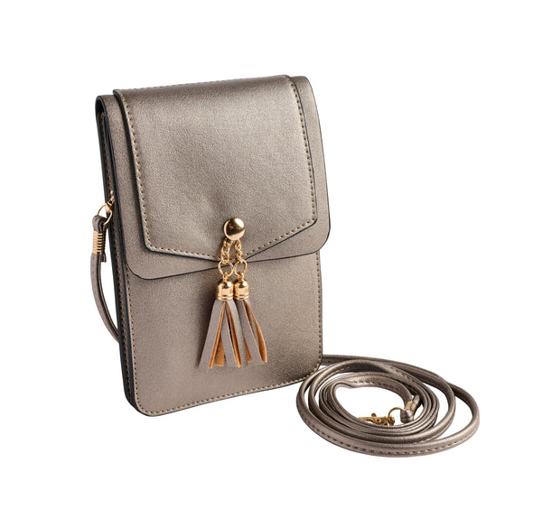 Crossbody Cell Phone Bag - Metallic Assortment