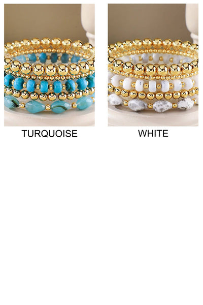5-1 Stretch Beaded Bracelet set