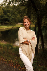 Elsa Metallic Light Weight Poncho - Chic Sparkle -