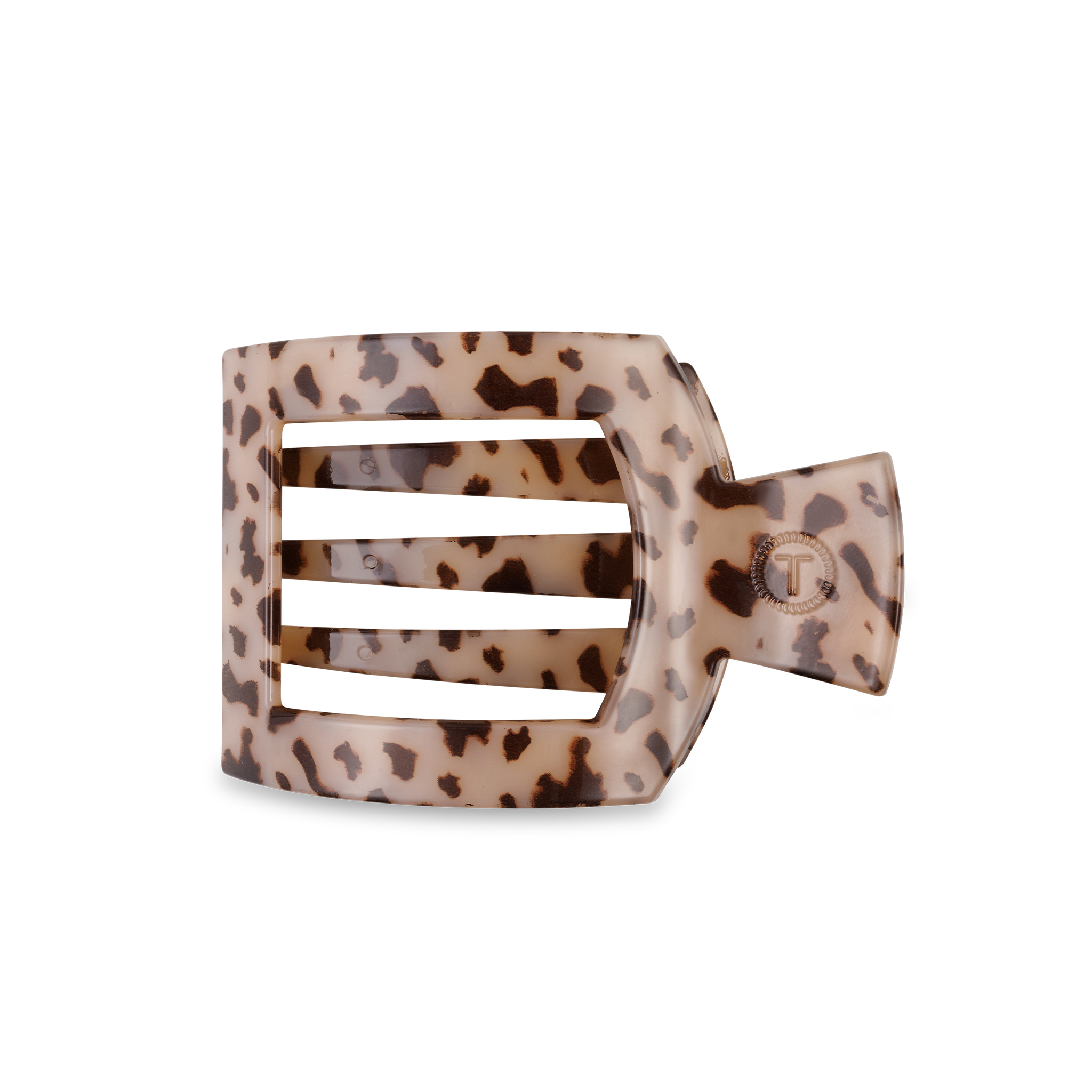 Square Flat Hair Clip | Med. | Blonde Tortoise
